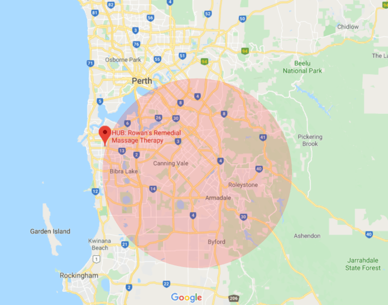 This red circle is a rough guide as to where RRMT will go to in the South of River region.